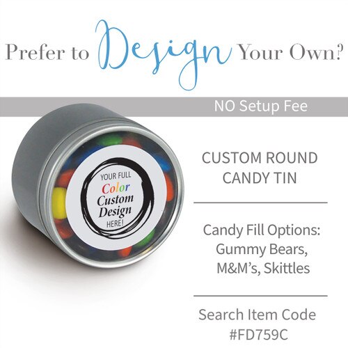 create your own round candy tin