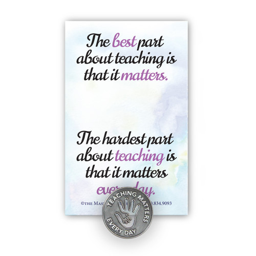 Teaching Matters Lapel Pin With Presentation Card
