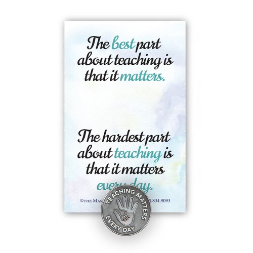 Teaching Matters Lapel Pin With Presentation Card