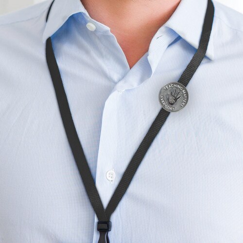 Teaching Matters Lapel Pin With Black Lanyard