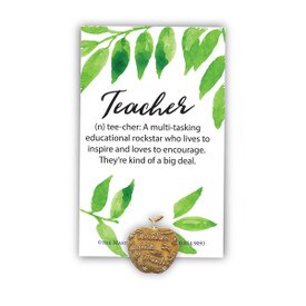 Tee-cher Lapel Pin With Presentation Card