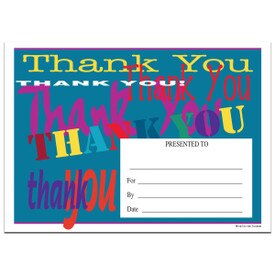 thank you certificate