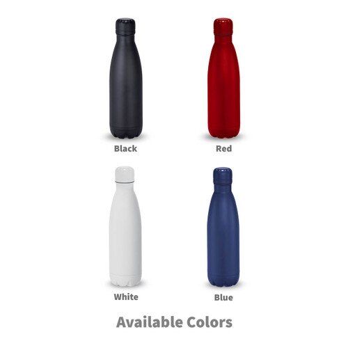 multiple colors of stainless steel insulated water bottle
