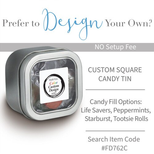 create your own square candy tin