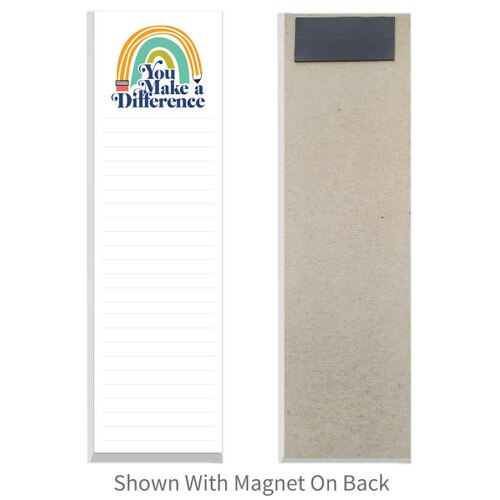 you make a difference notepad with a magnet
